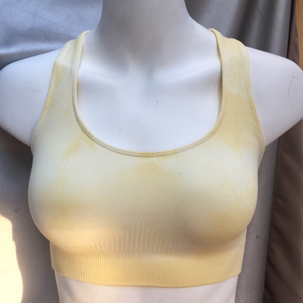 Jockey Yellow Tie-Dye Sports Bra